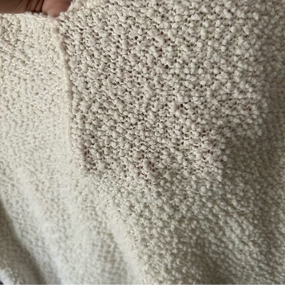 Knox Rose popcorn cream sweater v neck boho - Picture 4 of 7